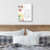 1 Korinther 13:4-5 Wasserfarben-Design Leinwanddruck (Insitu (Schlafzimmer))