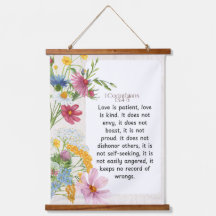 1 Korinther 13:4-5 Wasserfarben-Design