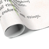 1 Korinther 13: 4-7 Geschenkpapier (Rolleneckpunkt)
