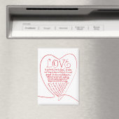 1 Korinther 13 4 7 Kalligraphische Bibelverse Magnet (In Situ (Geschirrspüler))