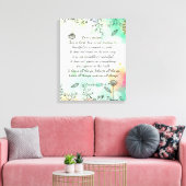 1 Korinther 13: 4-7 Leinwanddruck (Insitu (Wohnzimmer))