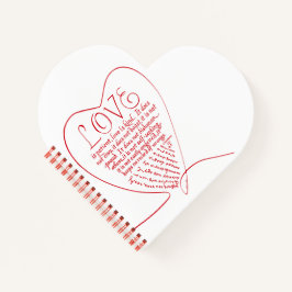 1 Korinther 13 4 7 Liebe Bibelverse mit Foto Notizblock