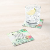 1 Korinther 13: 4-7 Maus Pad Rechteckiger Pappuntersetzer (Vor Ort)