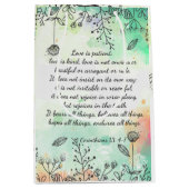 1 Korinther 13: 4-7 Mittlere Geschenktüte (Vorderseite)