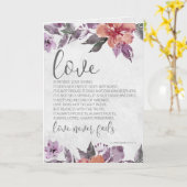 1 Korinther 13:4-8 Bibelverse Blumenhochzeit Karte (Gelbe Blume)