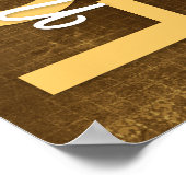 1 Korinther 13:4-8 Bibelverse, Vintag Brown Poster (Ecke)