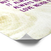 1 Korinther 13:4-8 Bibelverse, Vintage Rose Poster (Ecke)