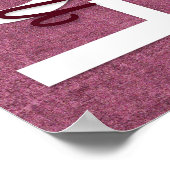 1 Korinther 13:4-8 Bibelverse, Vintages Burgund Poster (Ecke)