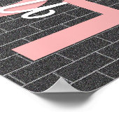 1 Korinther 13:4-8 Bibelverse, Ziegelmauer Poster (Ecke)