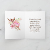 1 Korinther 13:4-8 Blush Floral Wedding Card Karte (Innenseite)