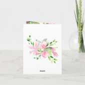 1 Korinther 13:4-8 Liebe ist Patient Pink Magnolia Karte (Rückseite)