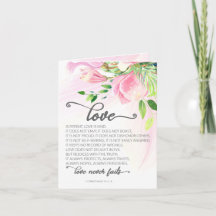 1 Korinther 13:4-8 Liebe ist Patient Pink Magnolia
