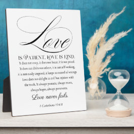 1 Korinther 13:4-8 Liebe ist Patient Wedding Verse Fotoplatte