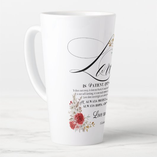 1 Korinther 13:4-8 Liebe ist Patientenbibel Blüte Milchtasse (Linke Ecke)