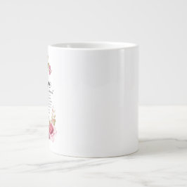 1 Korinther 13:4-8 Liebe ist Patientenblütenbibel Jumbo-Tasse