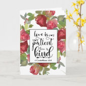 1 Korinther 13:4-8 Liebe ist Patientenhochzeit Karte (Gelbe Blume)