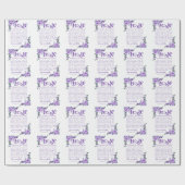 1 Korinther 13:4-8 Liebe Patienten Lila Geschenkpapier (Flach)