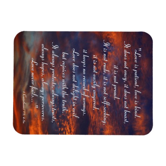1 Korinther 13; 4-8a - Inspirationsmagazin Magnet (Horizontal)