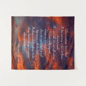 1 Korinther 13; 4-8a | inspirierend Wandteppich (Vorderseite (Horizontal))