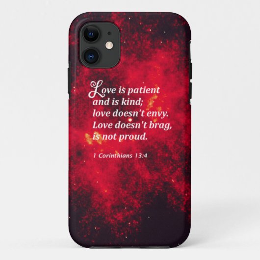 1 Korinther-13:4 Case-Mate iPhone Hülle (Rückseite)