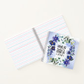 1 Korinther 13:4 Liebe ist Patient Bibel Verse Notizblock (Innenseite)