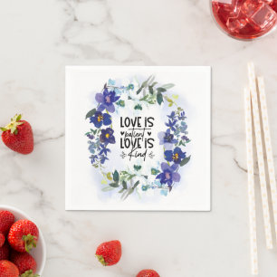 1 Korinther 13:4 Liebe ist Patient Bibel Verse Serviette