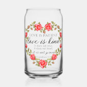 1 Korinther 13:4 Liebe ist Patient Dosenglas (Vorderseite)