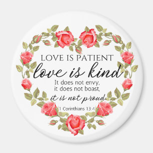 1 Korinther 13:4 Liebe ist Patient Magnet