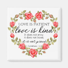 1 Korinther 13:4 Liebe ist Patient Magnet