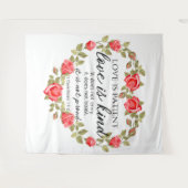 1 Korinther 13:4 Liebe ist Patient Wandteppich (Vorderseite (Horizontal))