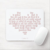 1 Korinther-13:4-Mausunterlage Mousepad (Mit Mouse)