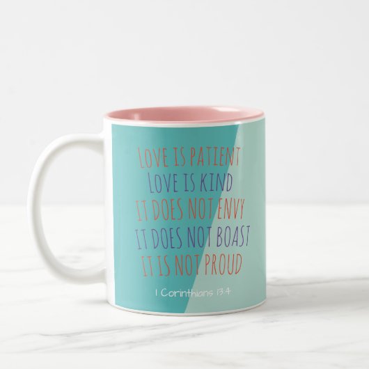 1 Korinther 13:4 * Tasse * Liebe ist Patient * (Links)
