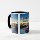 1 Korinther 13:6 Bibelschrift Bild Zwei-Ton Tasse (Vorderseite Links)