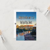 1 Korinther 13:6 Bibelschrift Pic Begrüßung Karte (Vorderseite/Rückseite Beispiel)