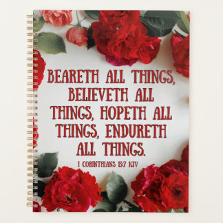 1 Korinther 13:7 Bibel Verse Kalender Planer