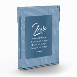 1 Korinther 13:7 Liebe Bären alles Fotoblock