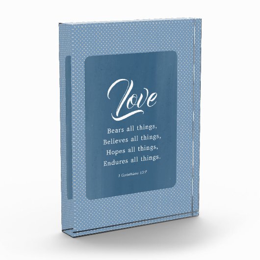 1 Korinther 13:7 Liebe Bären alles Fotoblock (Links)