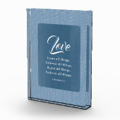 1 Korinther 13:7 Liebe Bären alles Fotoblock (Rechts)