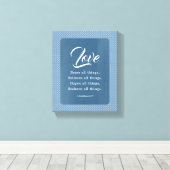 1 Korinther 13:7 Liebe Bären alles Leinwanddruck (Insitu (Holzboden))