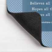 1 Korinther 13:7 Liebe Bären alles Mousepad (Ecke)