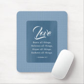 1 Korinther 13:7 Liebe Bären alles Mousepad (Mit Mouse)