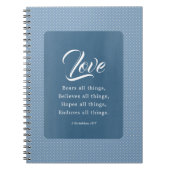 1 Korinther 13:7 Liebe Bären alles Notizblock (Vorderseite)
