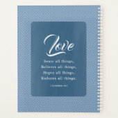 1 Korinther 13:7 Liebe Bären alles Planer (Rückseite)