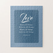 1 Korinther 13:7 Liebe Bären alles Puzzle (Vertikal)