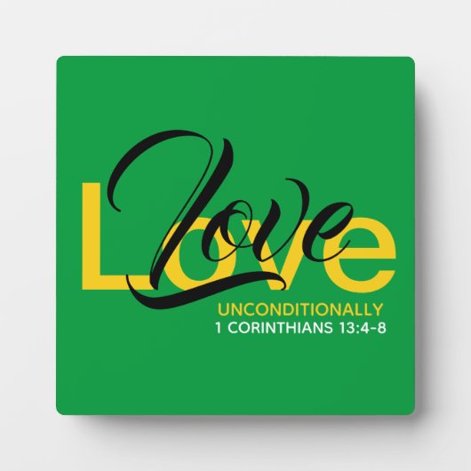 1 Korinther 13 | CHRISTLICHE LIEBE Fotoplatte (Vorderseite)
