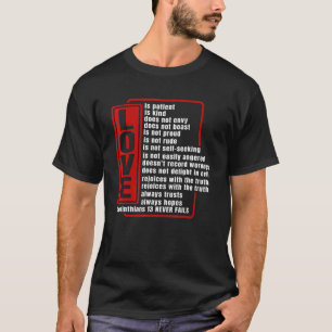 1 Korinther 13 Christlicher Kirchenarbeiter T-Shirt