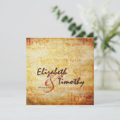 1 Korinther 13 Einladung zur Hochzeit (Stehend Vorderseite)