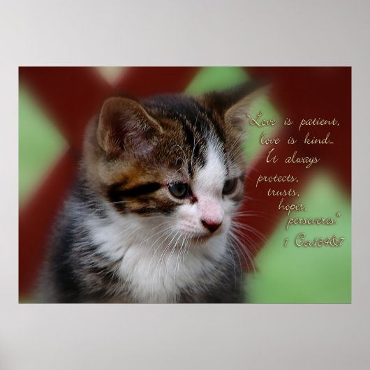 1 Korinther 13 Inspiration Poster (Vorne)