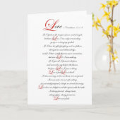 1 Korinther 13 Karte (Gelbe Blume)