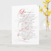 1 Korinther 13 Karte (Gelbe Blume)